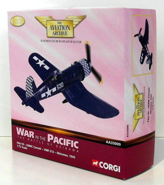 Corgi 1/72 Scale AA33009 - F4U-1D USMC Corsair VMF-312 Okinawa 1945