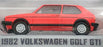Greenlight 1/64 Scale 47080B - 1982 Volkswagen Golf GTI - Red