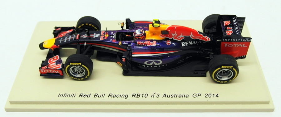 Spark 1/43 Scale S3086 - F1 Infiniti Red Bull Racing RB10 #3 Australian GP 2014