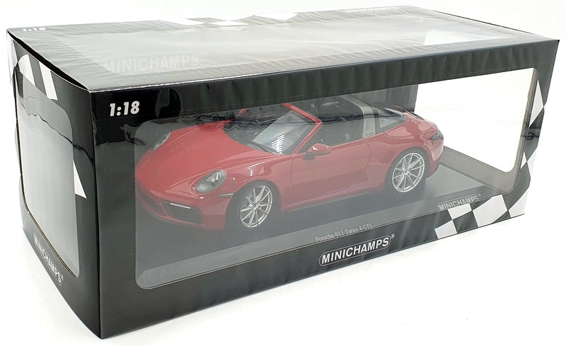 Minichamps 1/18 Scale Diecast 155 061062 - Porsche 911 Targa 4 GTS 2021 - Red