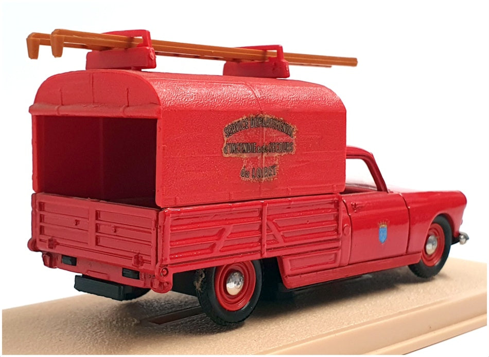 Eligor 1/43 Scale 1162 - 1964 Peugeot 404 Camionnette Pompiers Du Loiret - Red