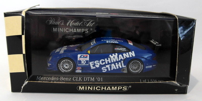 Minichamps 1/43 Scale diecast 400 013110 Mercedes CLK Coupe DTM 01 P Huisman
