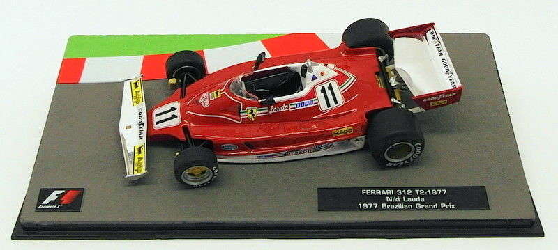Altaya 1/43 Scale Model Car 23318C - F1 Ferrari 312 T2 - Lauda 1977 British GP