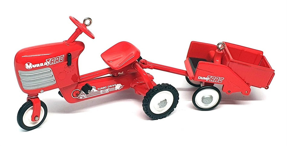 Hallmark Kiddie Car Classics 06376 - 1955 Murray Tractor Trailer Ornament - Red