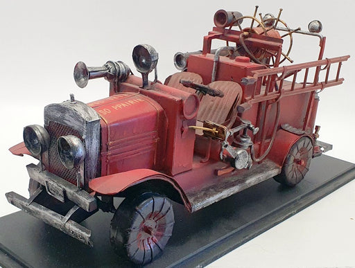 Unbranded 39cm Long Tin Fire Truck UB0903 - SO Ppaire Fire Dept Truck