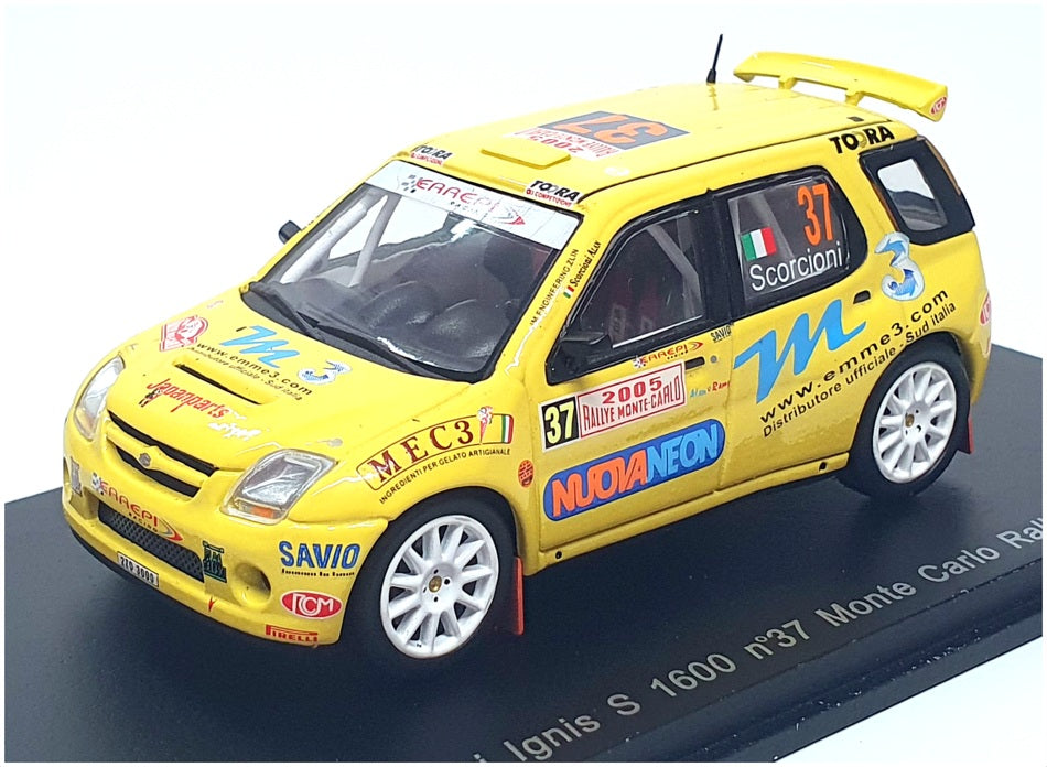 Spark 1/43 Scale S0625 Suzuki Ignis S 1600 #37 Monte Carlo Rally