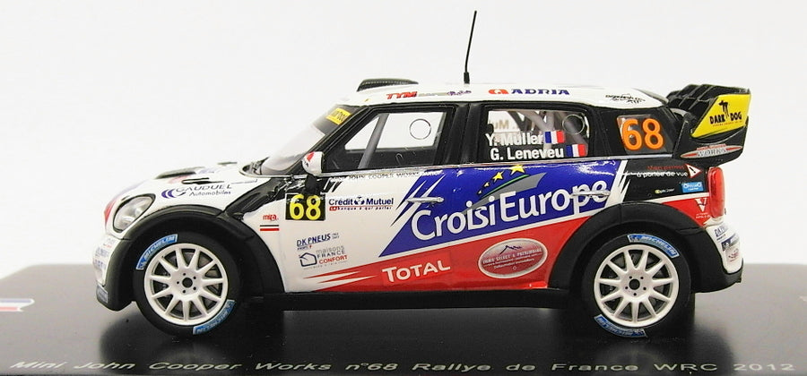 Spark 1/43 Scale SF039 - Mini John Cooper Works WRC #68 France 2012
