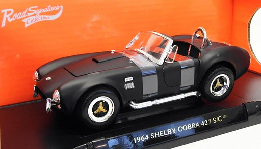 Road Signature 1/18 Scale Model Car 92058 - 1964 Shelby Cobra 427 S/C Matt Black