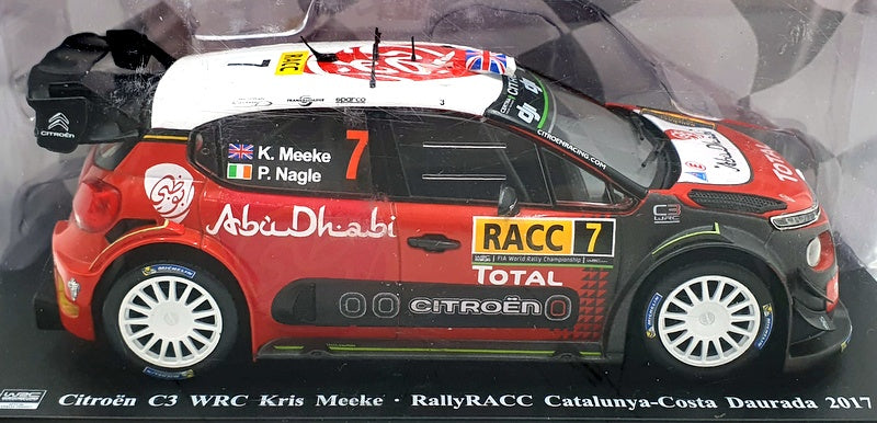 Altaya 1/24 Scale Diecast AL5122A - Citroen C3 WRC K.Meeke RACC #7 2017