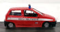 Del Prado 1/43 Scale DP2321A - 1995 Fiat Punto Vigili Del Fuoco - Red/White