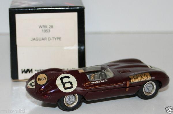 WESTERN MODELS 1/43 WRK28 - 1953 JAGUAR D TYPE - WMTC CLUB 1989 RUSSELL MARTIN
