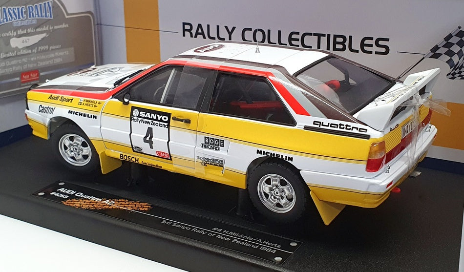 Audi Quattro #23 French Rallycross 1987 Cathy Caly 1:18 Model 4251 Sun Audi Quattro #23 French Rallycross 1987 Cathy Caly 1:18 Model 4251 Sun