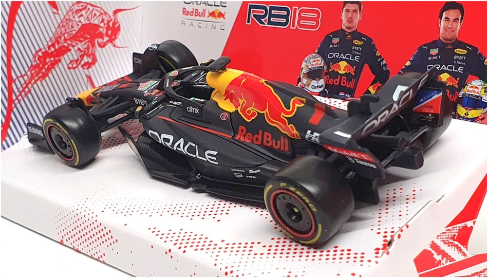 Burago 1/43 Scale 18-38061 - F1 Red Bull Oracle RB18 2022 #1 M.Verstappen