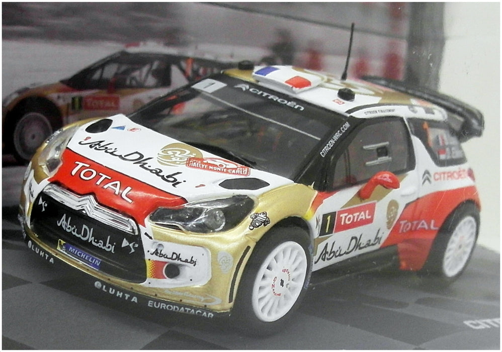 Eaglemoss 1/43 Scale EM02 - Citroen DS3 WRC Monte Carlo Rally 2013
