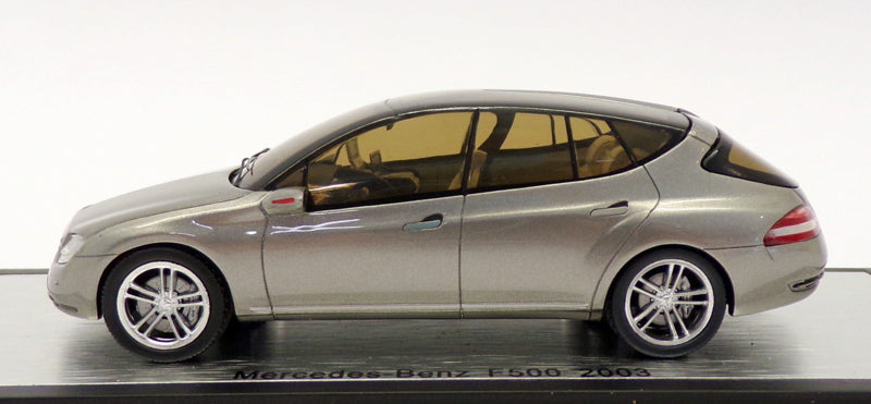 Spark 1/43 Scale Model Car S1015 - 2003 Mercedes Benz F500 - Metallic Grey