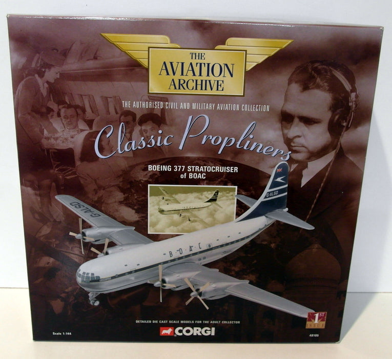 Corgi 1/144 Scale Diecast - 48105 Boeing 377 Stratocrusier of BOAC