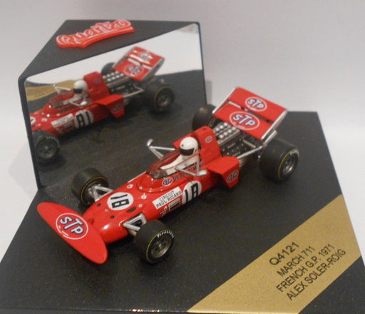 Quartzo 1/43 Scale - Q4121 MARCH 711 FRENCH GP 1971 ALEX SOLER-ROIG