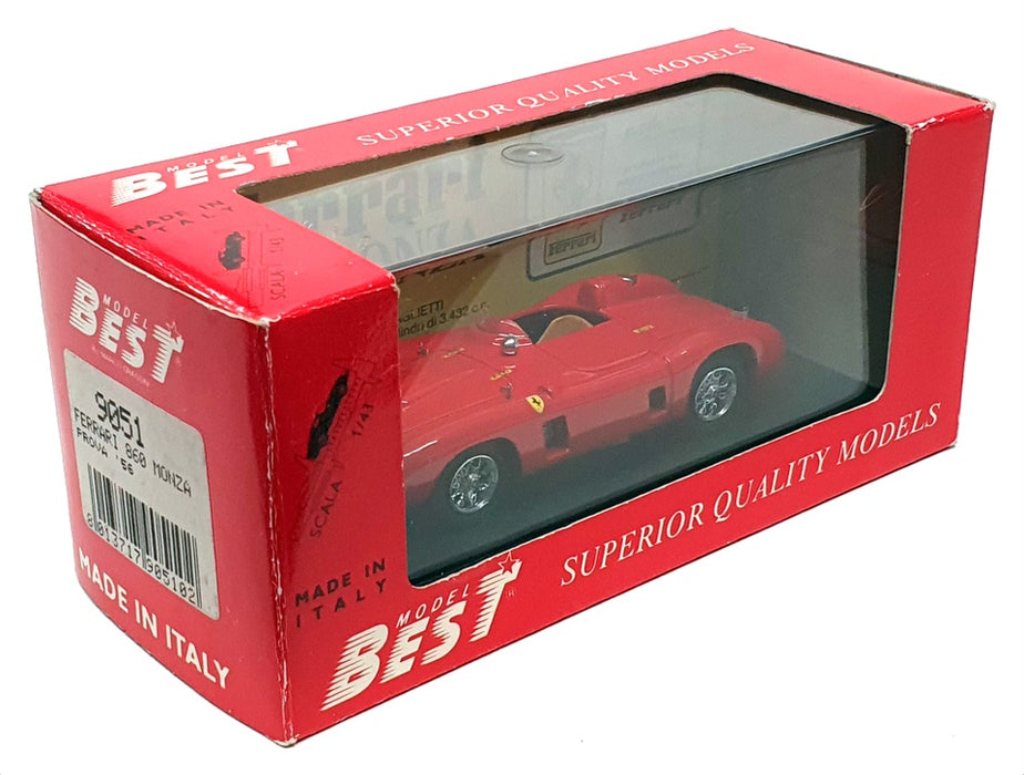 Best Model 1/43 Scale Diecast 9051 - 1956 Ferrari 860 Monza - Red