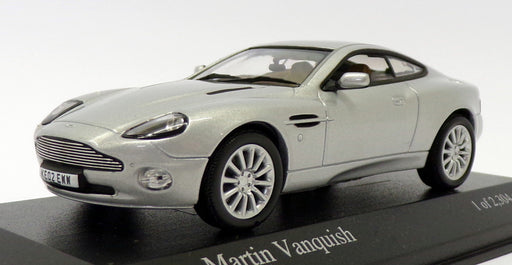 Minichamps 1/43 Scale 400 137224 - Aston Martin Vanquish - Silver