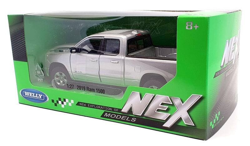 Welly 1/27 Scale Model Car 24104W - 2019 RAM 1500 - Silver