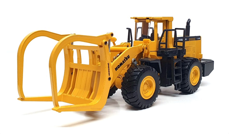 Joal 1/50 Scale Diecast 204 - Komatsu WA600-3 Log Loader - Yellow