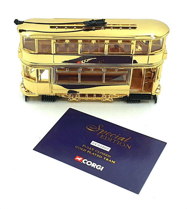 Corgi 1/72 Scale CC25207 Fully Closed Gold Plated Tram Golden Jubilee 1952-2002