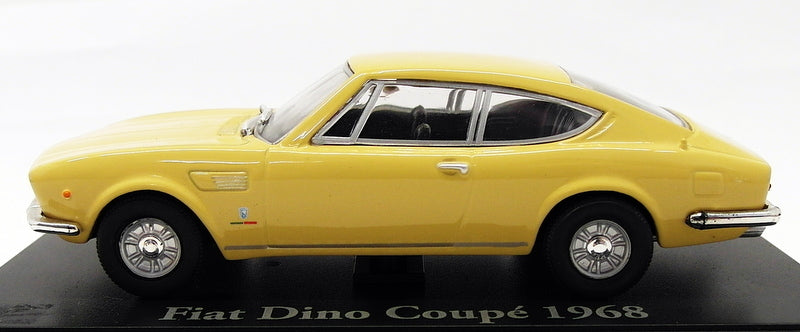 Atlas Editions 1/43 Scale Diecast 4 656 111 - 1968 Fiat Dino - Yellow