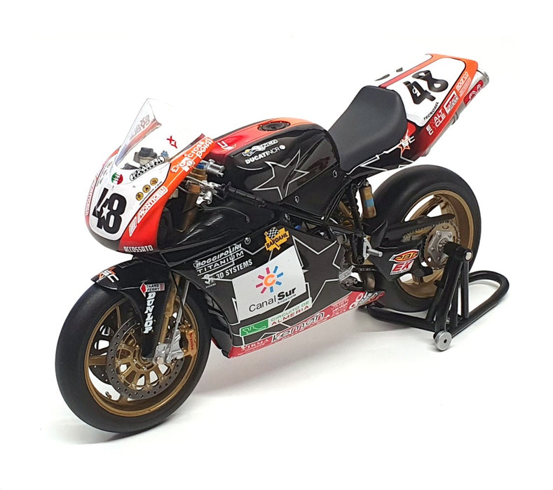 Minichamps 1/12 Scale 122 031248 - Ducati 998RS Motorbike - D. Garcia WSB 2003