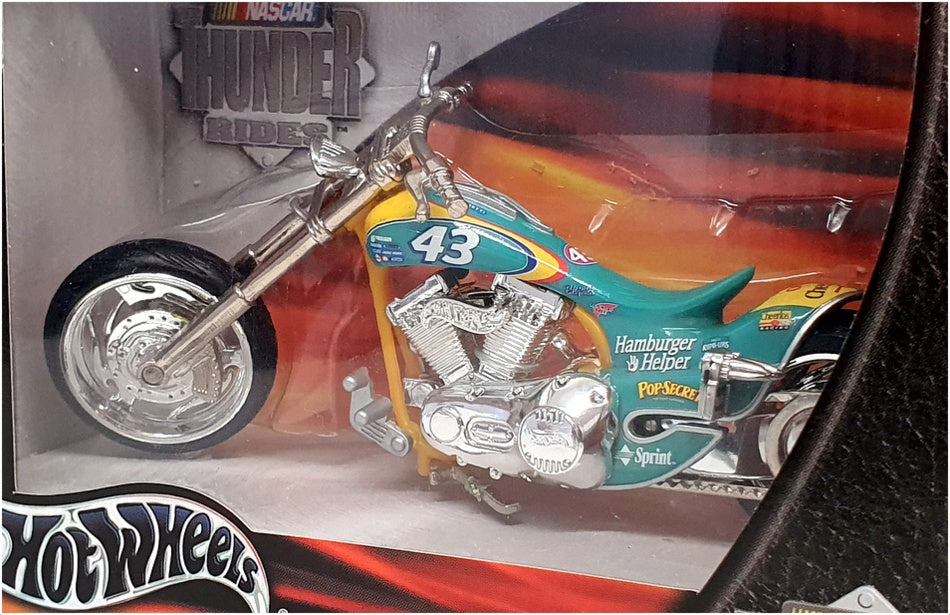 Hot Wheels 1/18 Scale 55724 - Nascar Thunder Rides Motorbike #43 Cheerios