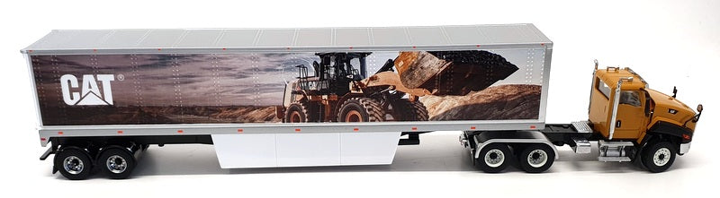 Diecast Masters 1/50 Scale 85666 -CAT CT660 Tractor Day Cab + CAT Mural Trailer