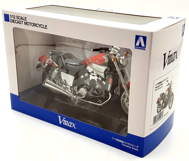 Aoshima 1/12 Scale Diecast 109618 - Yamaha Vmax Motorcycle - Red