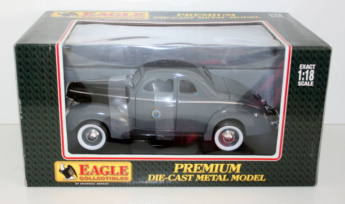 EAGLE RACE 1/18 3815 1940 FORD COUPE HIGHWAY PATROL CAR GREY