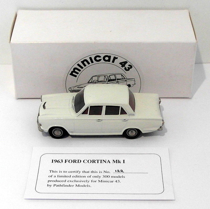 Pathfinder Minicar 43 1/43 Scale MIN5 - 1963 Ford Cortina Mk I 1 Of 300 White