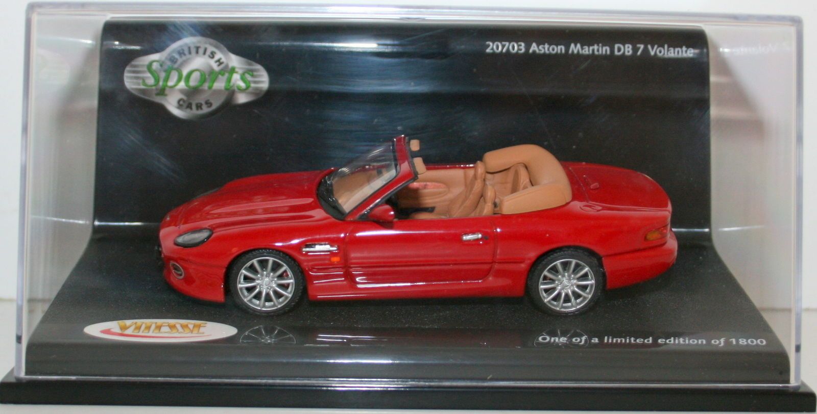 VITESSE 1/43 20703 ASTON MARTIN DB7 VOLANTE RATHLIN RED