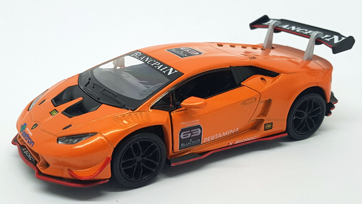 Lamborghini Huracan LP620-2 Super Trofeo Orange Kinsmart Pull