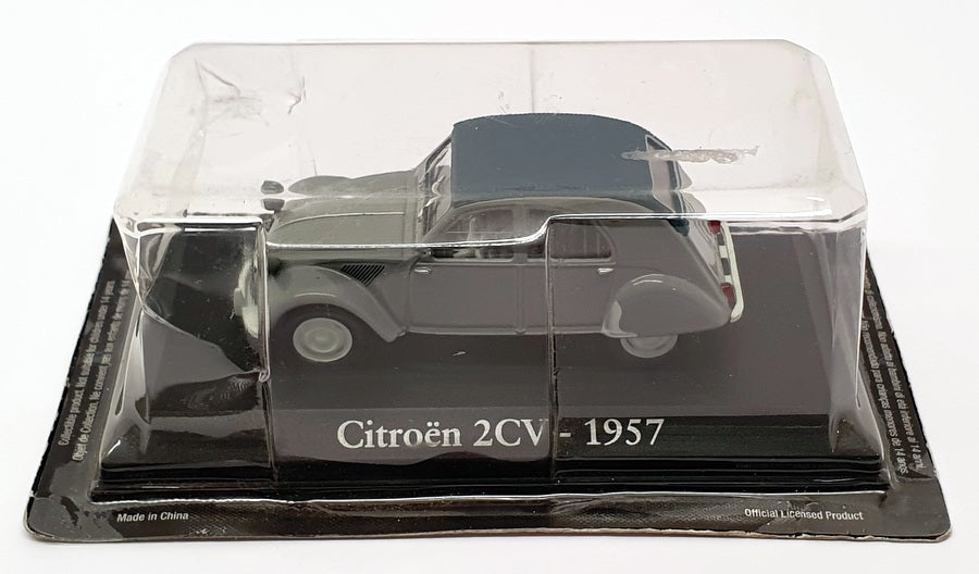 Altaya 1/43 Scale Model Car AL2920Z - 1957 Citroen 2CV - Grey/Blue